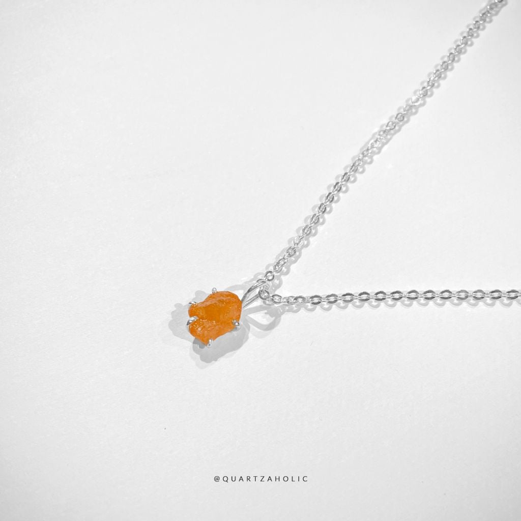 Mặt Dây Claws Spessartine Garnet