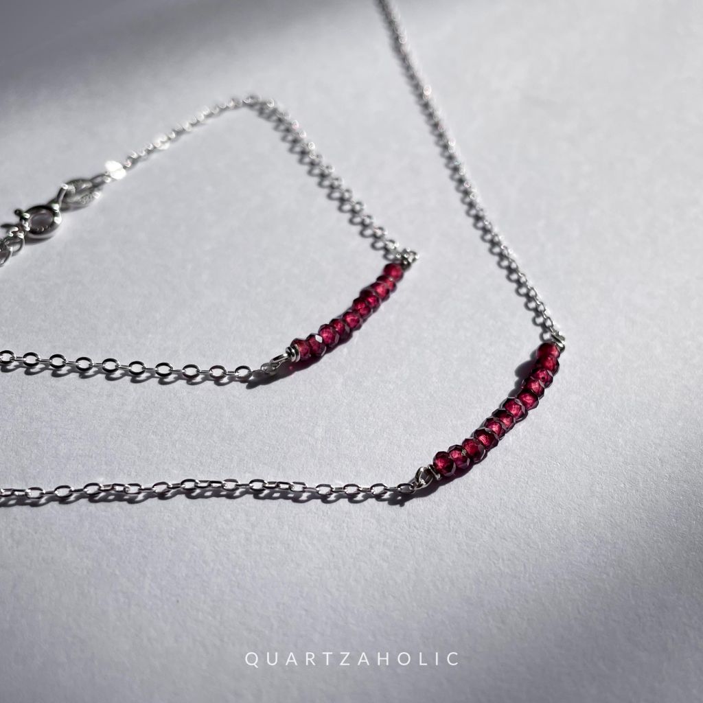 Dây Chuyền Line Garnet