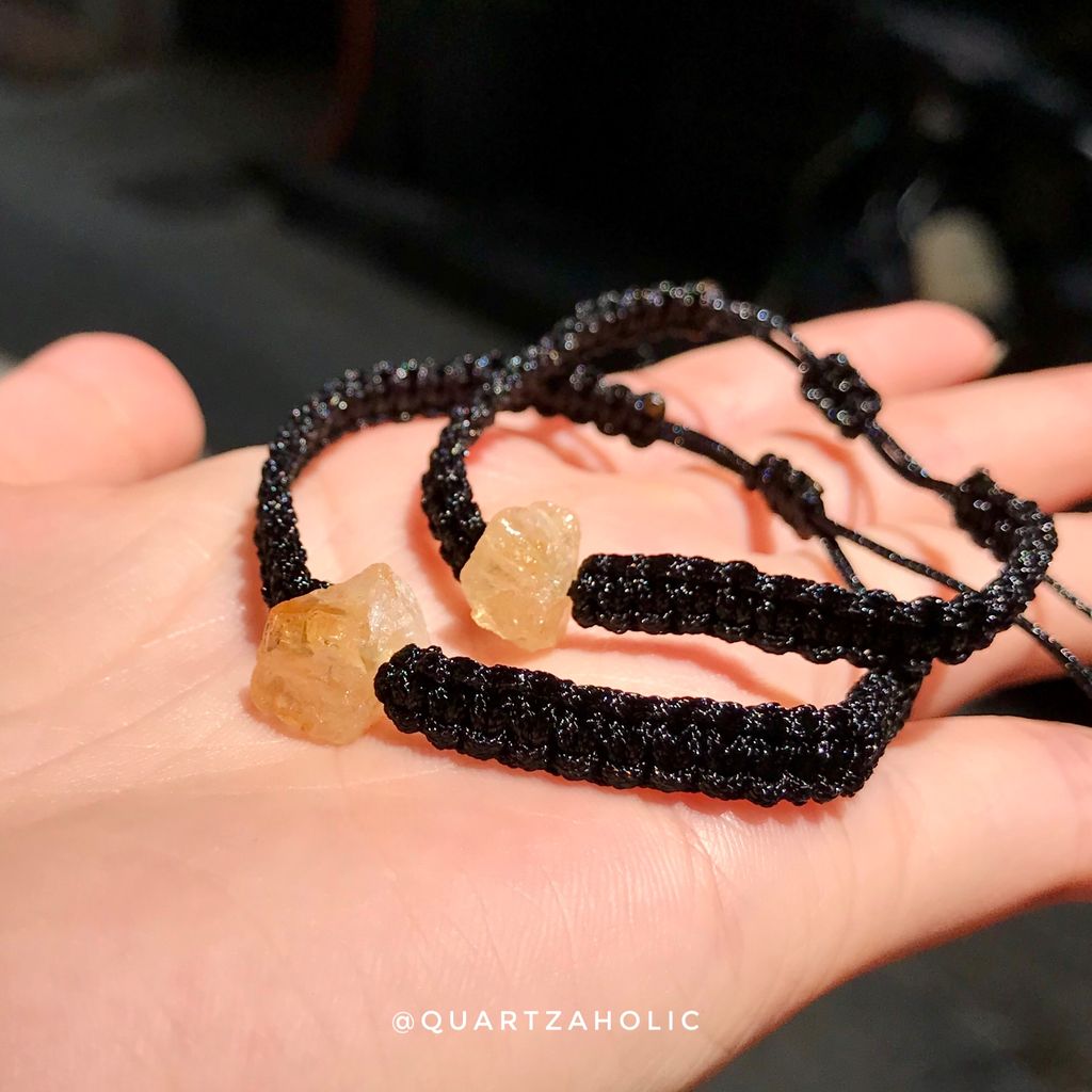 Vòng Tay Macrame Citrine