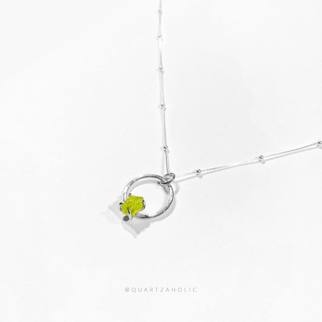 Mặt Dây New Moon Peridot