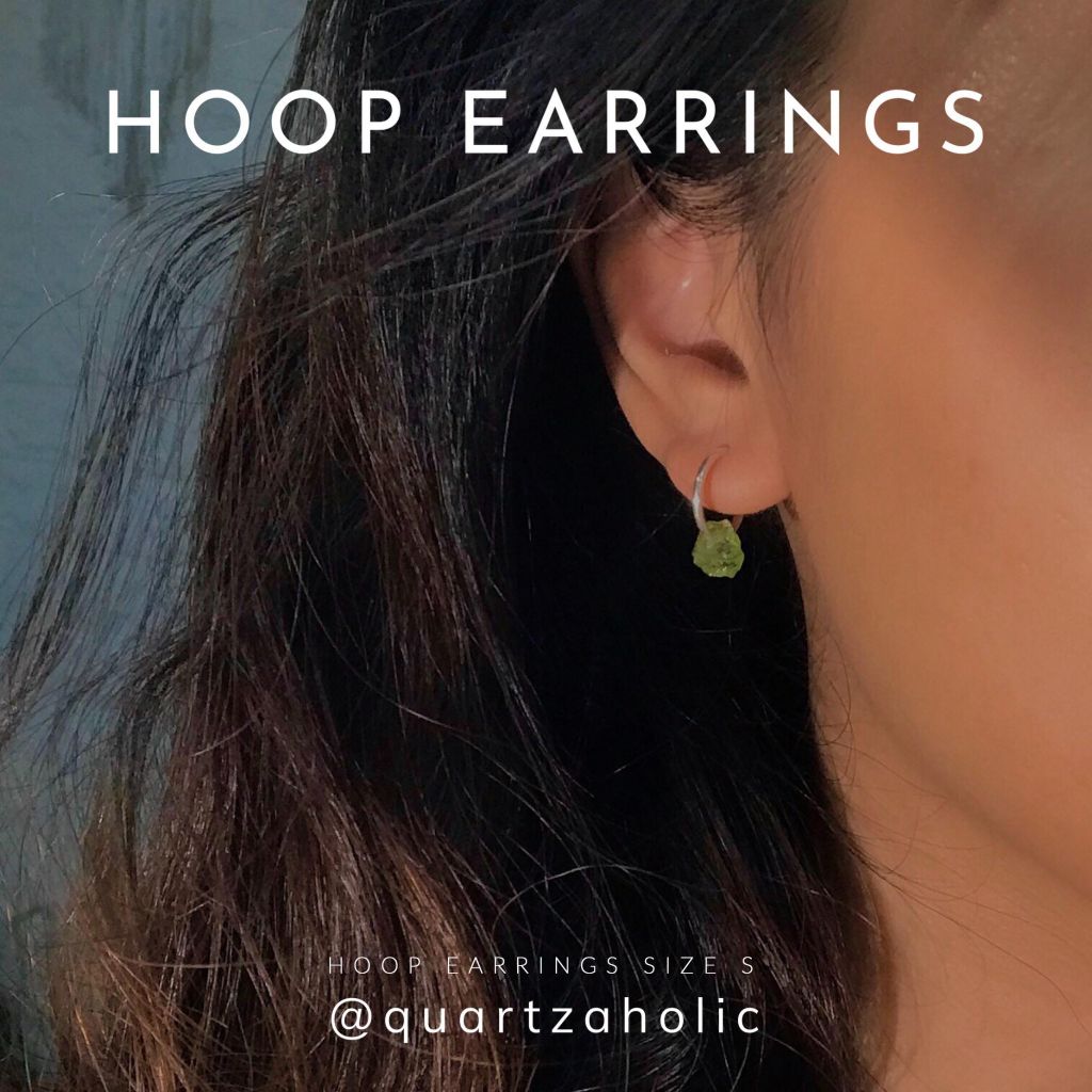 Bông Tai Hoop Peridot