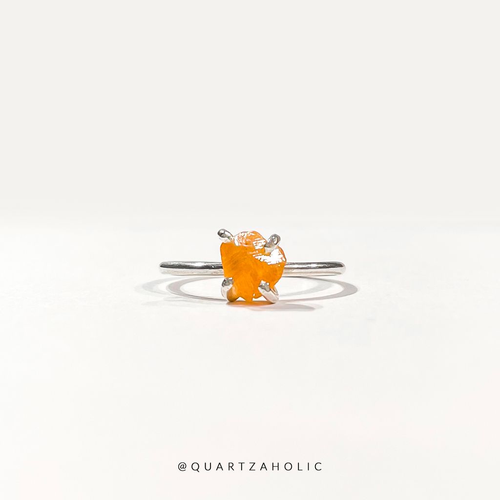 Nhẫn Claws Spessartine Garnet 