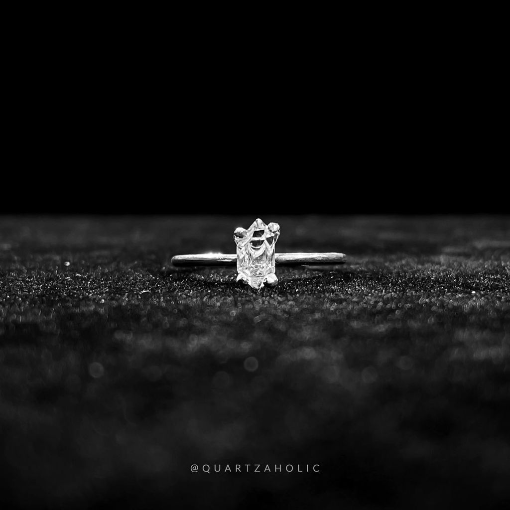 Nhẫn Claws Herkimer Diamond