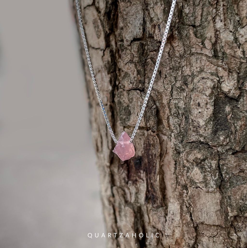 Dây chuyền Basic Rose Quartz