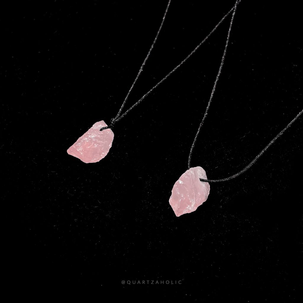 Dây Chuyền Sliding Rose Quartz