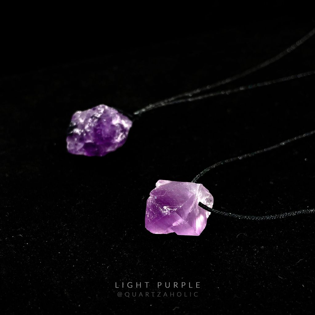 Dây Chuyền Sliding Purple Fluorite
