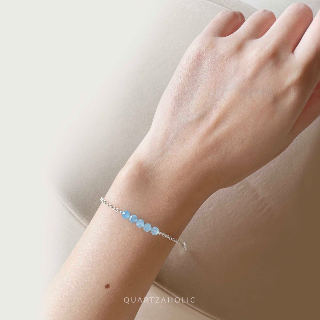 Vòng Tay Line Aquamarine