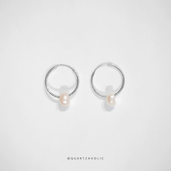  Bông Tai Hoop Pearl 