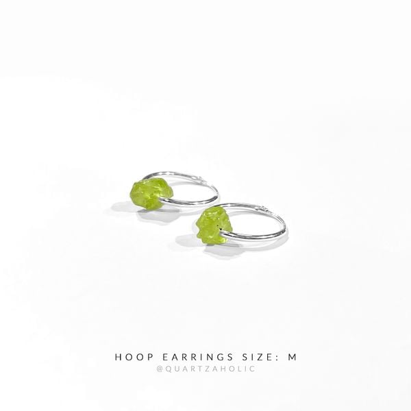  Bông Tai Hoop Peridot 