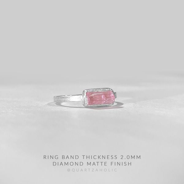  Nhẫn Freeset Pink Tourmaline 