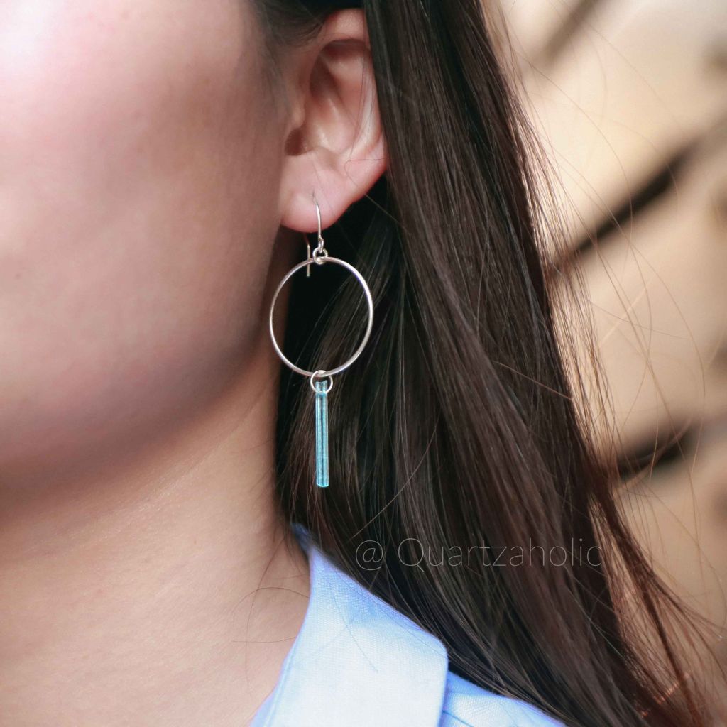 Bông Tai Drop Aquamarine