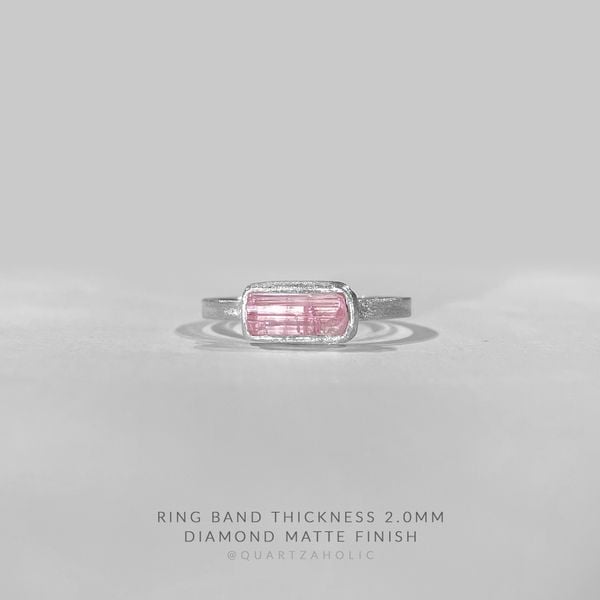  Nhẫn Freeset Pink Tourmaline 