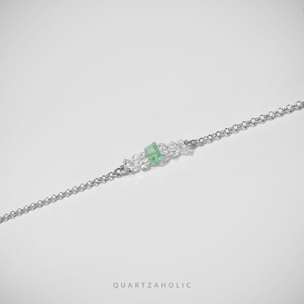  Vòng tay Line Emerald x Herkimer Diamond 