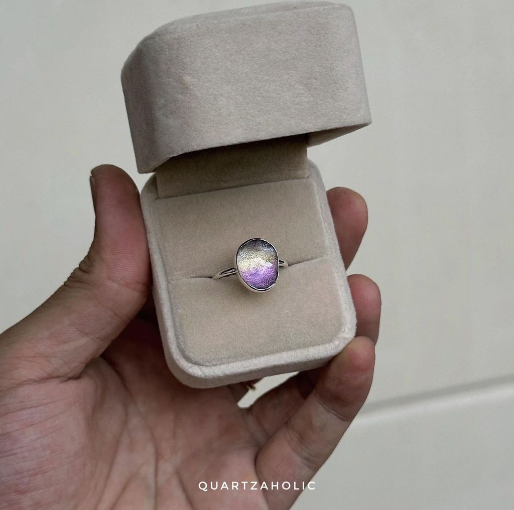 Nhẫn Freeset Ametrine