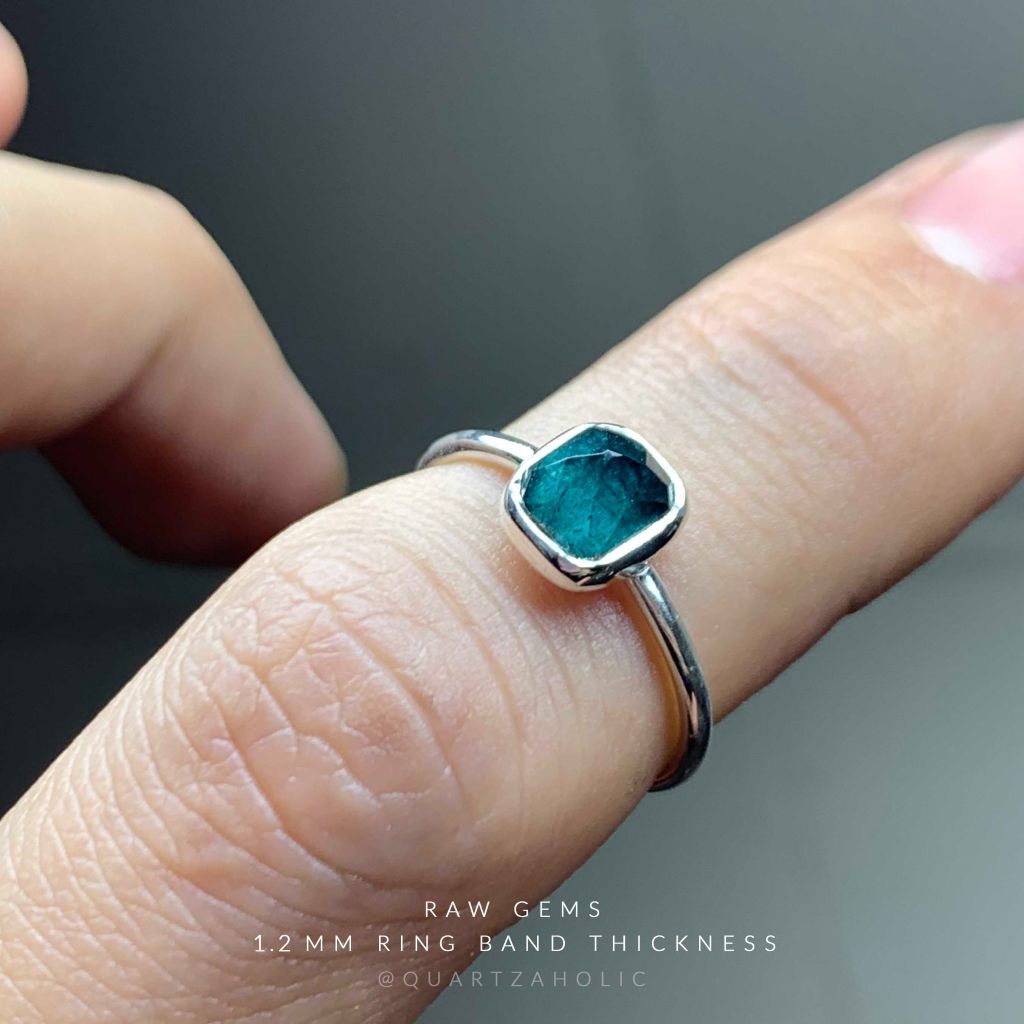 Nhẫn Freeset Indicolite Tourmaline