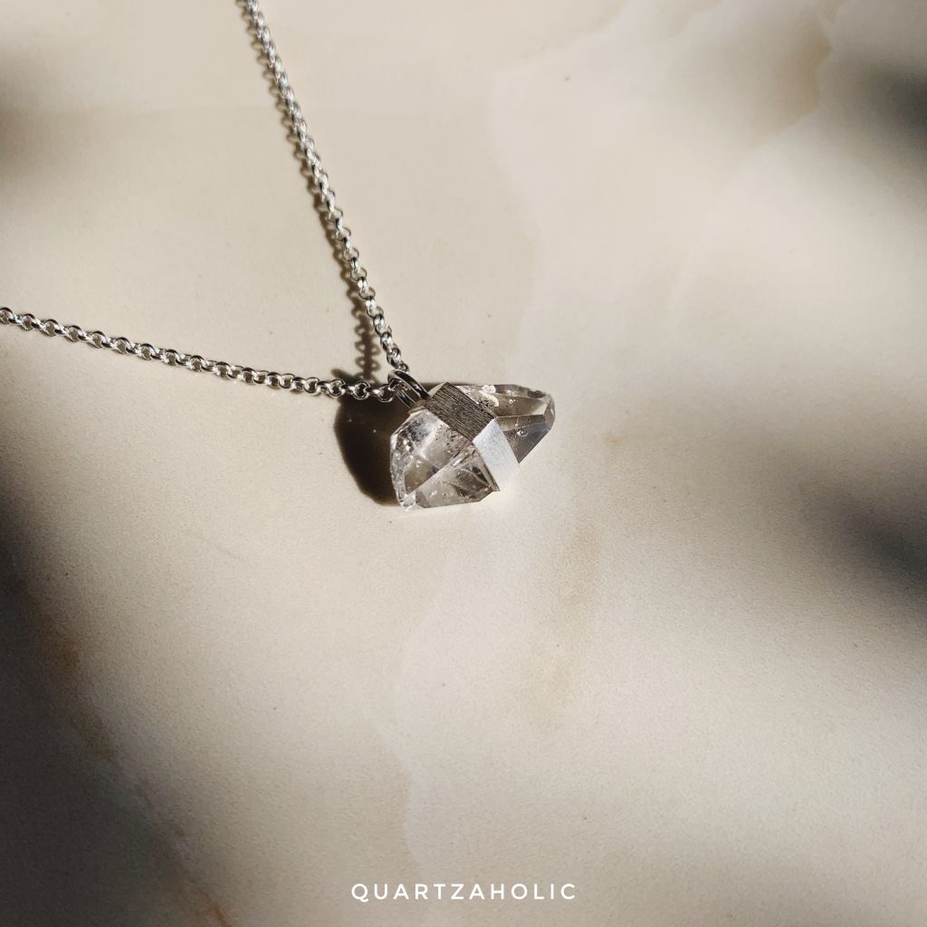 Mặt Dây Freeset Herkimer Diamond