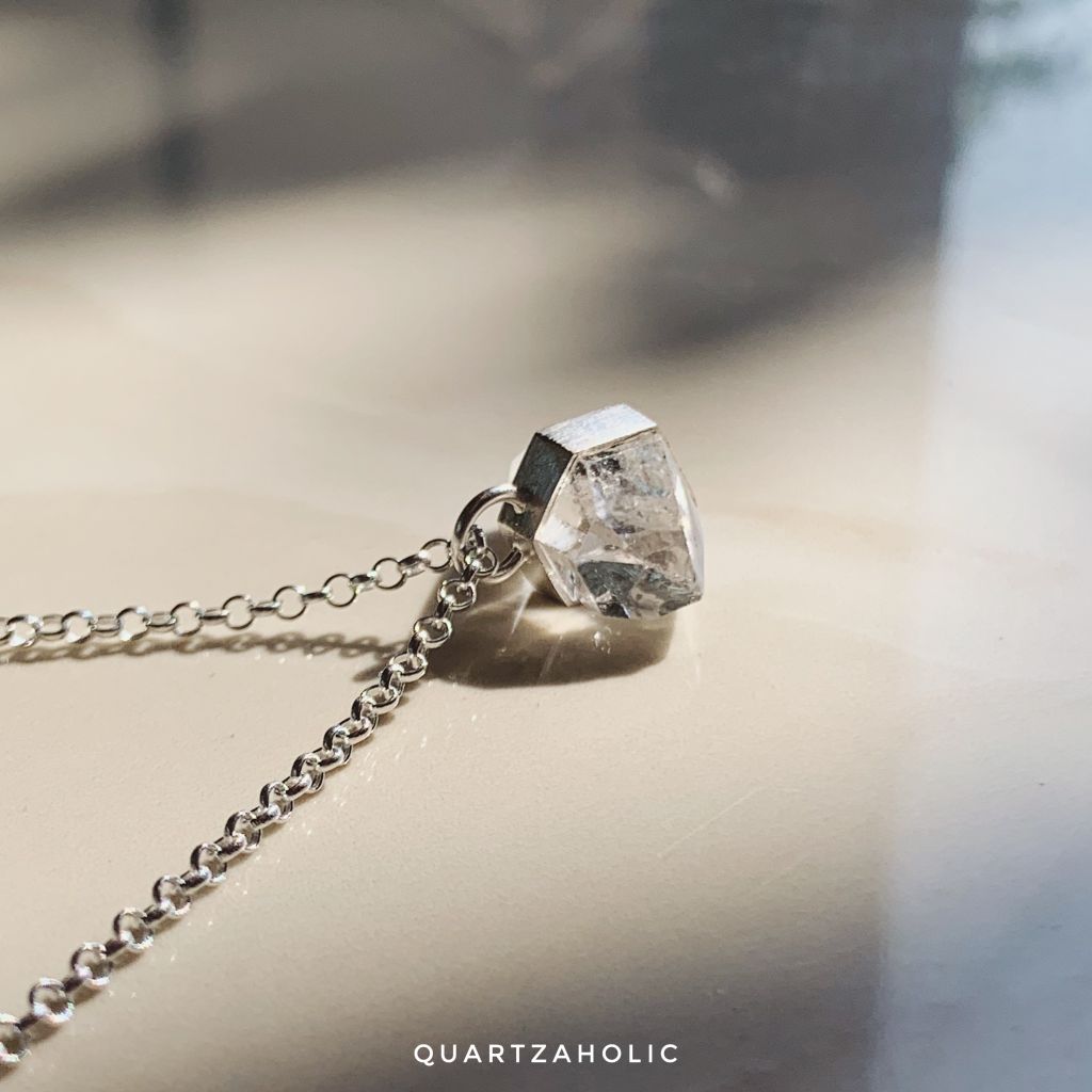 Mặt Dây Freeset Herkimer Diamond