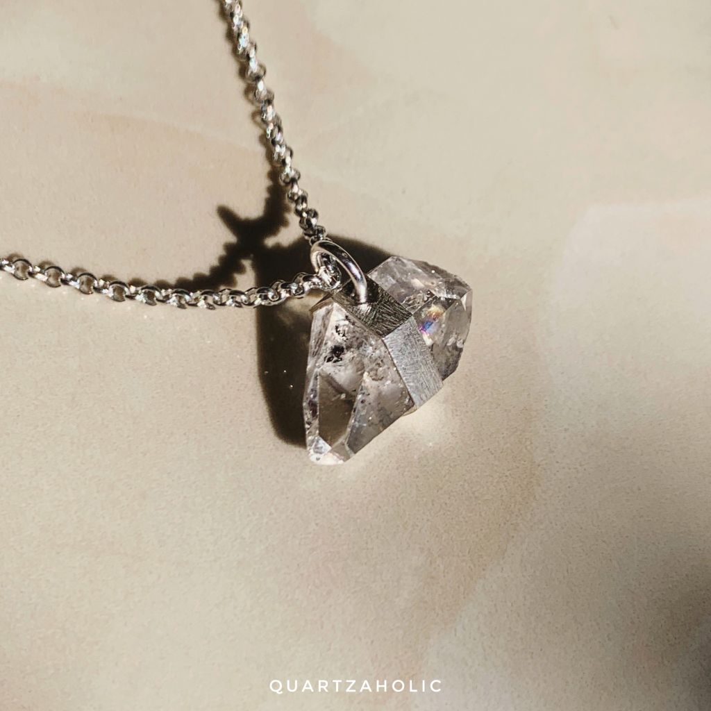 Mặt Dây Freeset Herkimer Diamond