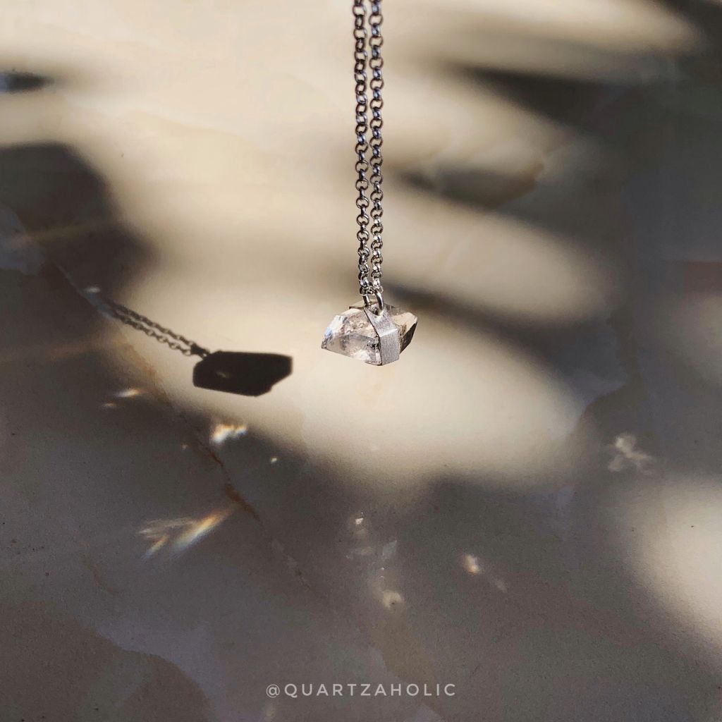 Mặt Dây Freeset Herkimer Diamond