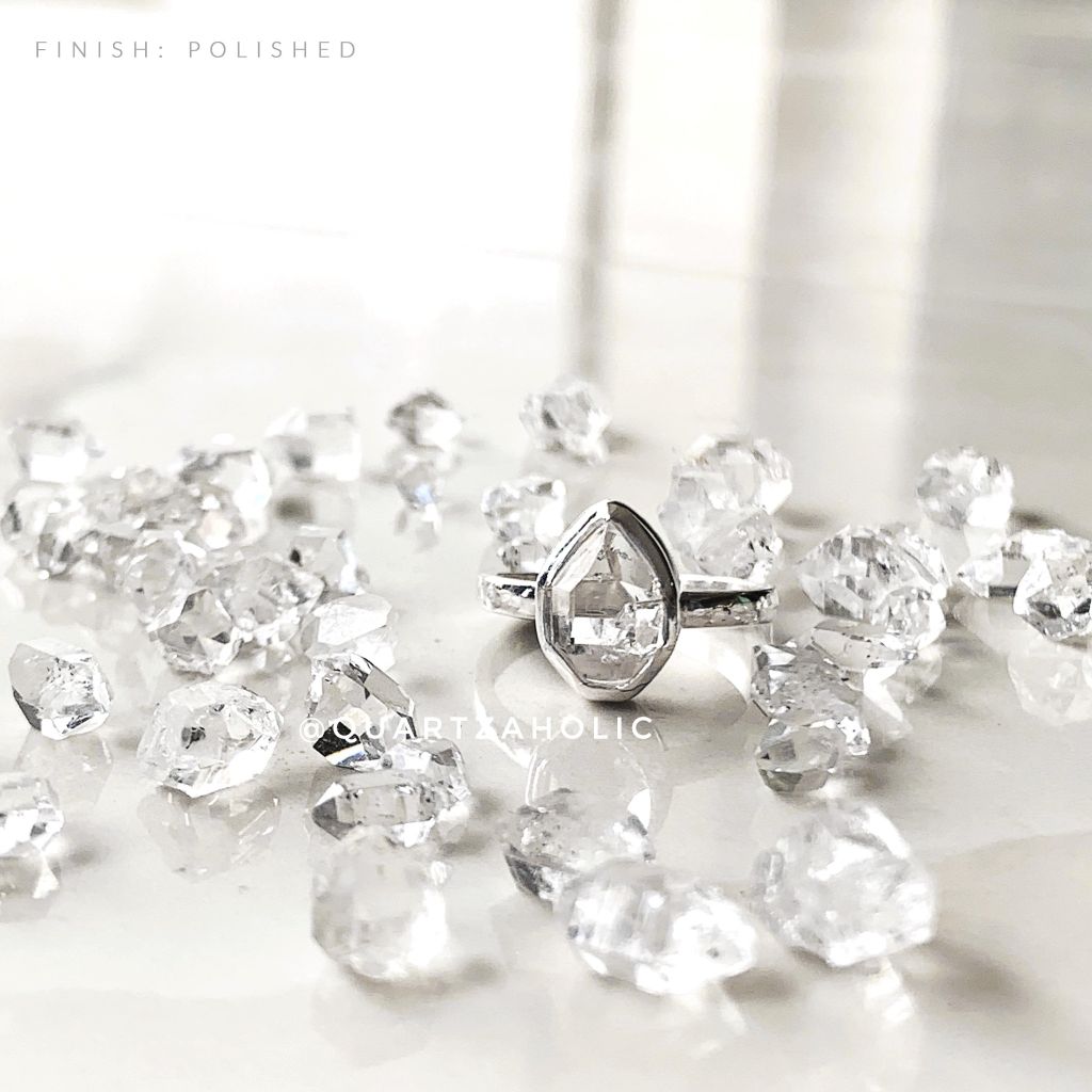 Nhẫn Freeset Herkimer Diamond