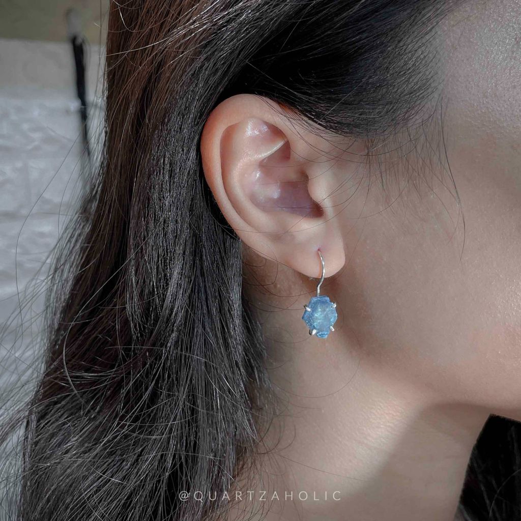 Bông Tai Drop Aquamarine