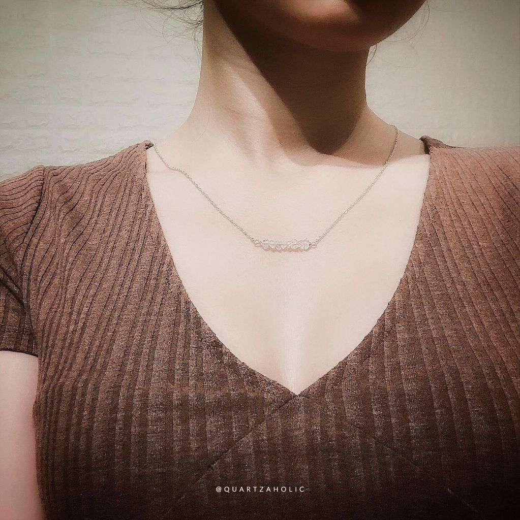Dây Chuyền Line Herkimer Diamond