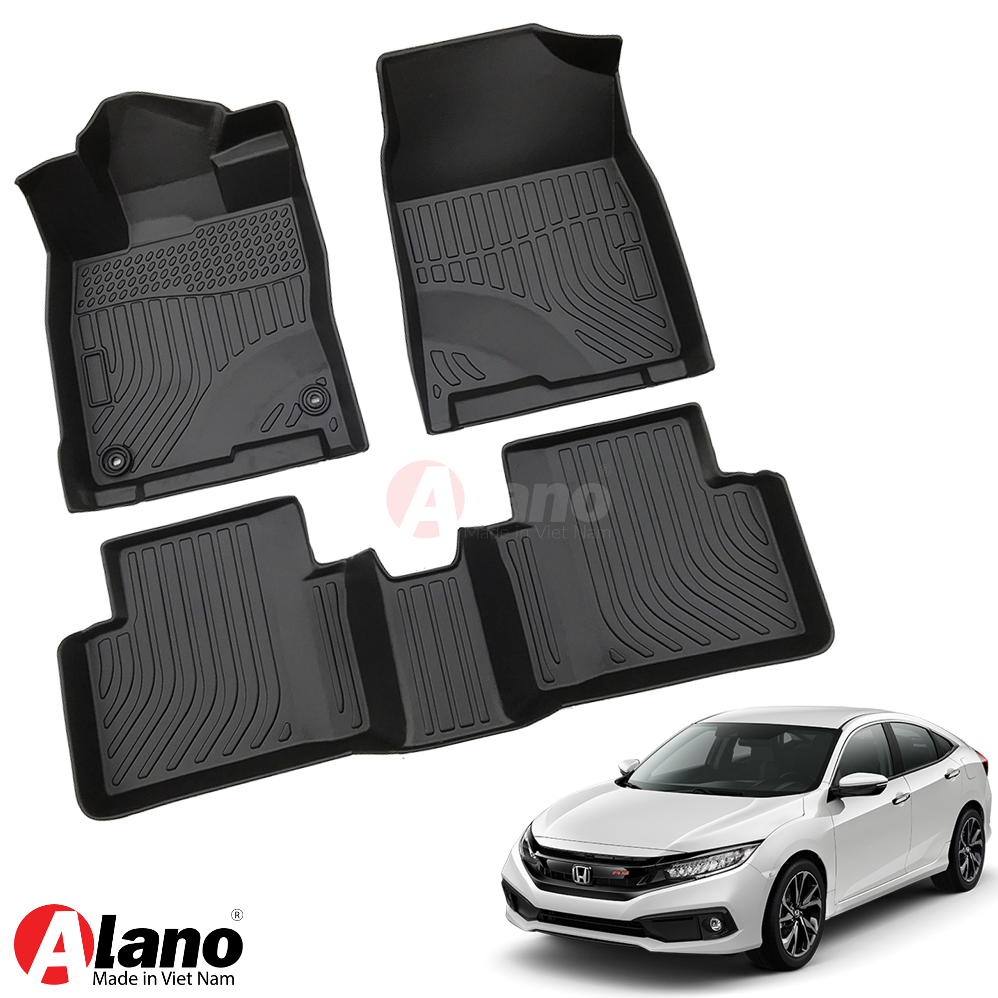 Thảm lót sàn ô tô HONDA Civic Sedan 2016  2020  Chất Liệu TPE Cao
