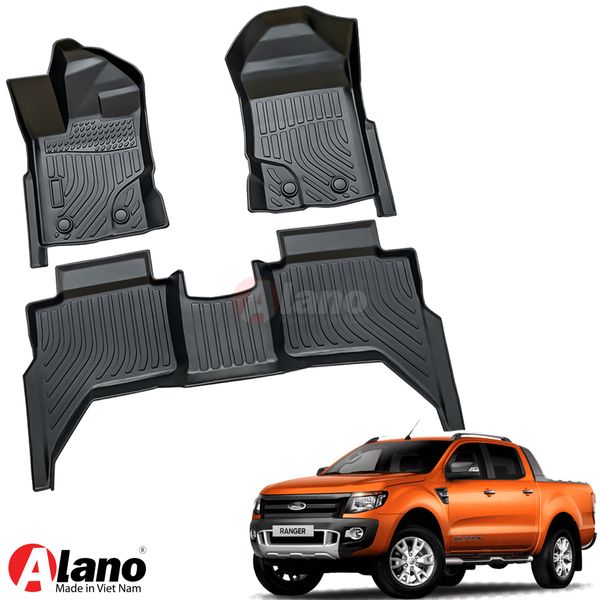 FORD RANGER (2015 - 2017)   -  Thảm Lót Sàn Xe Ô Tô TPE Cao Cấp