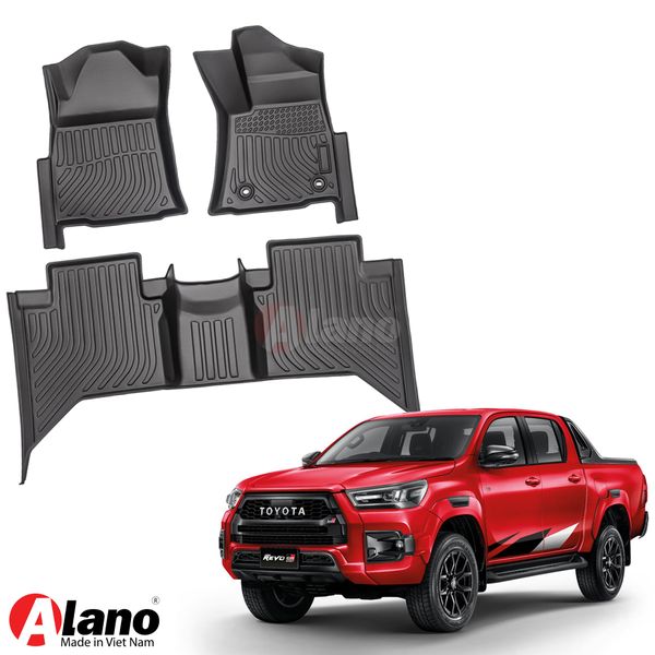 TOYOTA HILUX REVO (2016 - 2022) - Thảm Lót Sàn Xe Ô Tô TPE Cao Cấp