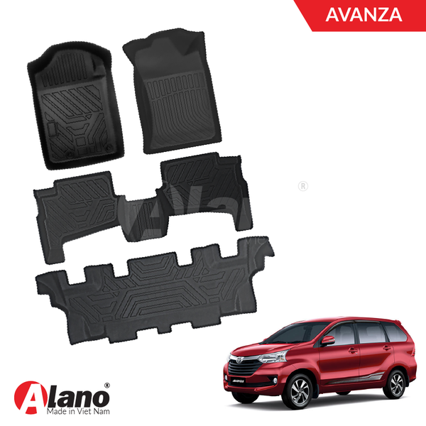 TOYOTA AVANZA (2017 - 2021 / DÁNG CŨ)   -  Thảm Lót Sàn Xe Ô Tô TPE Cao Cấp