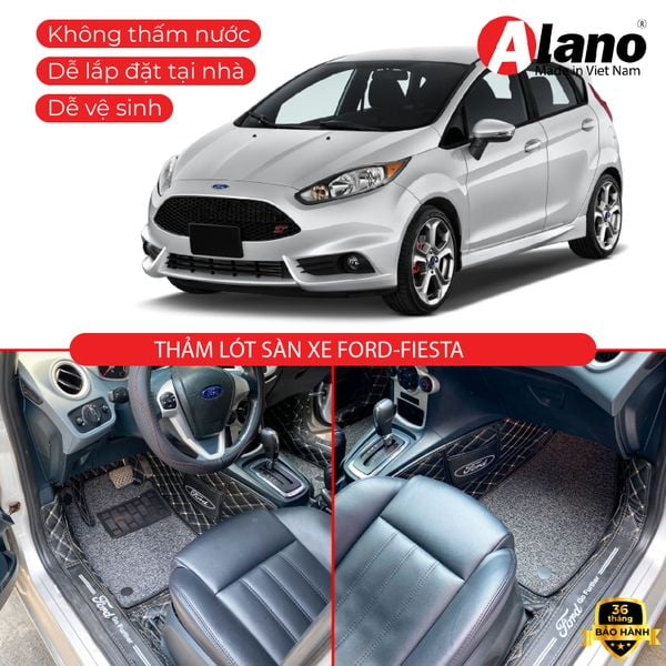 FORD FIESTA 2011 Thảm Lót Sàn Xe Ô Tô Da 5D 6D Cao Cấp