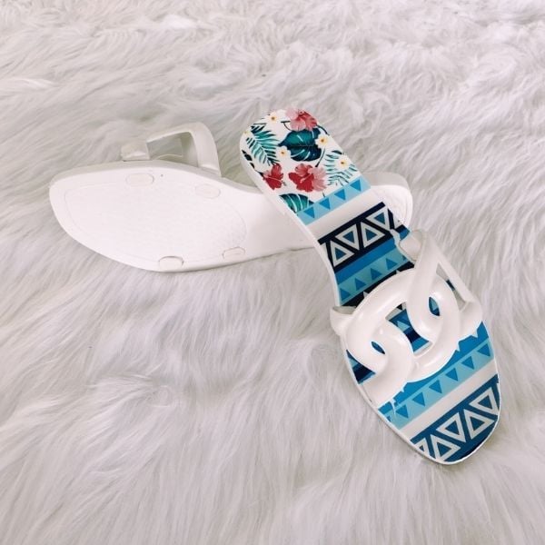 Dép kiểu nữ hoạ tiết nhiều màu