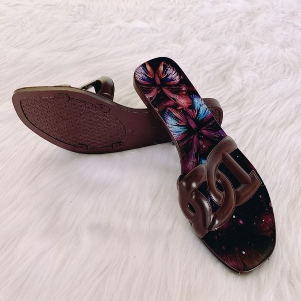 Dép kiểu nữ hoạ tiết nhiều màu