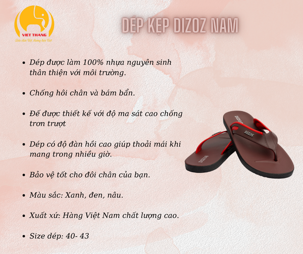Dép kẹp nam - bền , đẹp