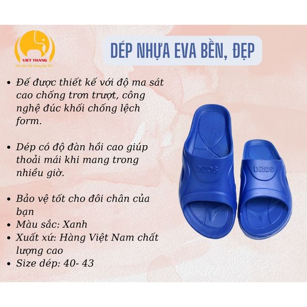 Dép nhựa NAM- Chất liệu EVA- Bền, đẹp