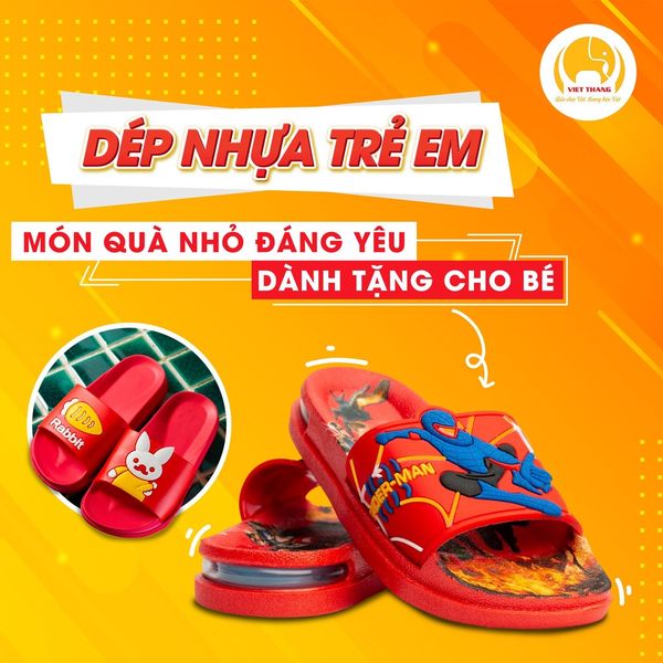 Dép nhựa trẻ em cho bé trai- Siêu Nhân