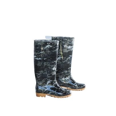 Ủng bảo hộ rằn ri đế vàng - Ủng đi mưa - Chống bám dính, chống trơn trượt - Nhựa PVC tổng hợp - Việt Thắng