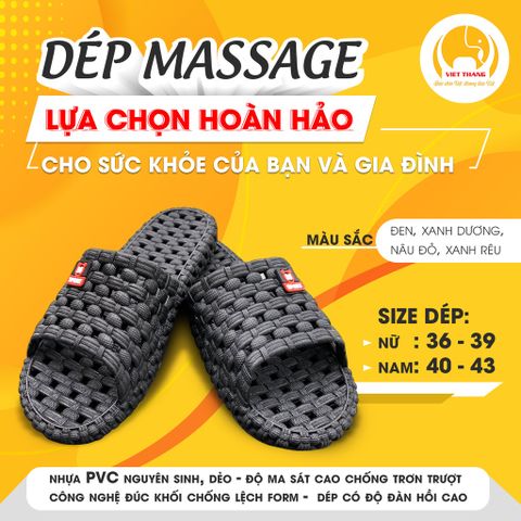 Dép mát- xa Việt Thắng- Giảm đau nhức, tê chân ( Bán chạy)