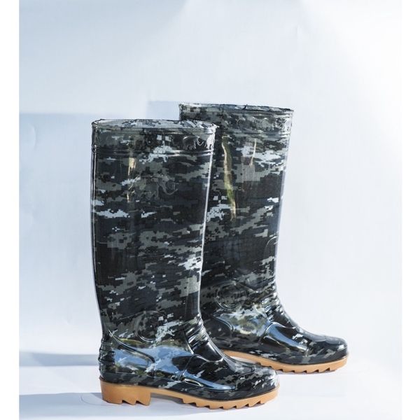 Ủng bảo hộ rằn ri đế vàng - Ủng đi mưa - Chống bám dính, chống trơn trượt - Nhựa PVC tổng hợp - Việt Thắng