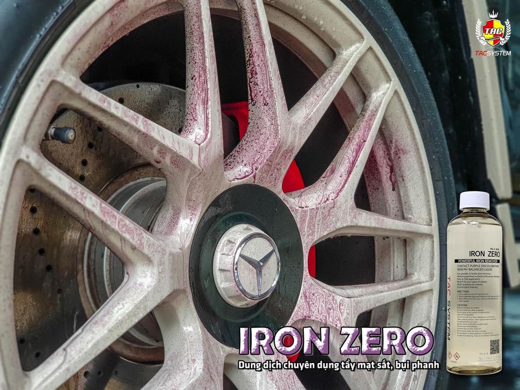 Dung dịch tẩy mạt sắt, bụi phanh Tacsystem Iron Zero