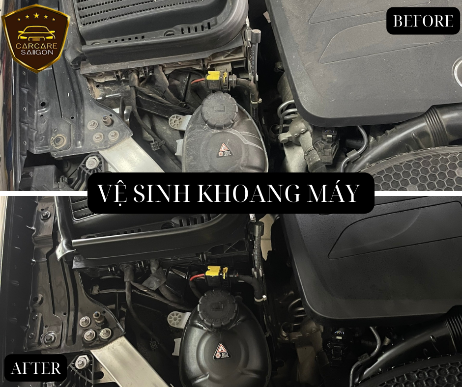 Vệ sinh và Bảo dưỡng khoang máy | Carcare SaiGon