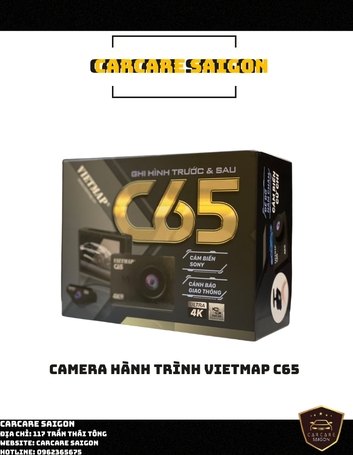 Camera ghi hình trước và sau VIETMAP C65