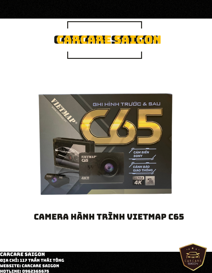 Camera ghi hình trước và sau VIETMAP C65