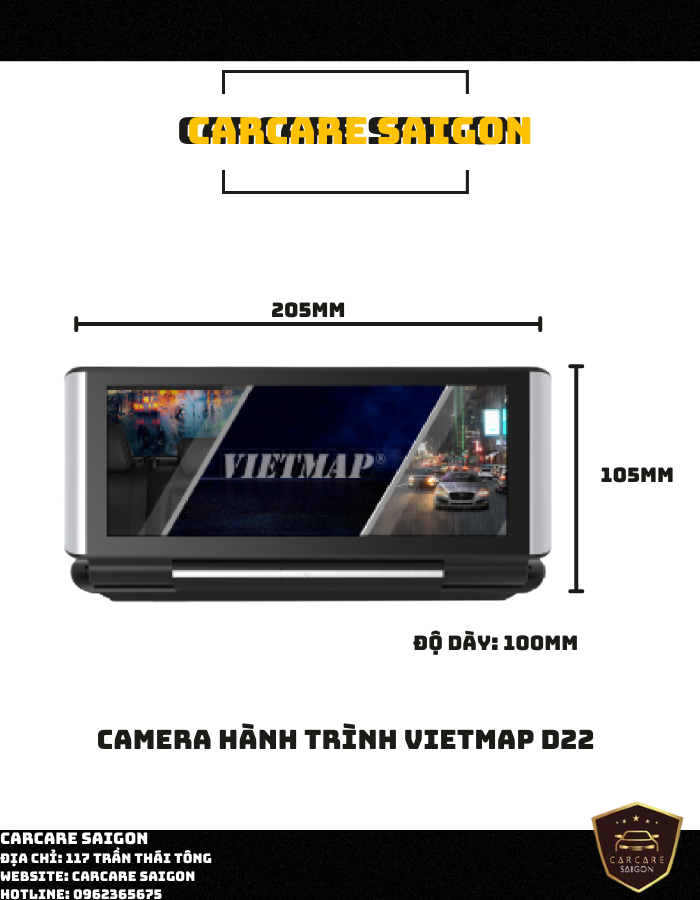 Camera hành tình VIETMAP D22