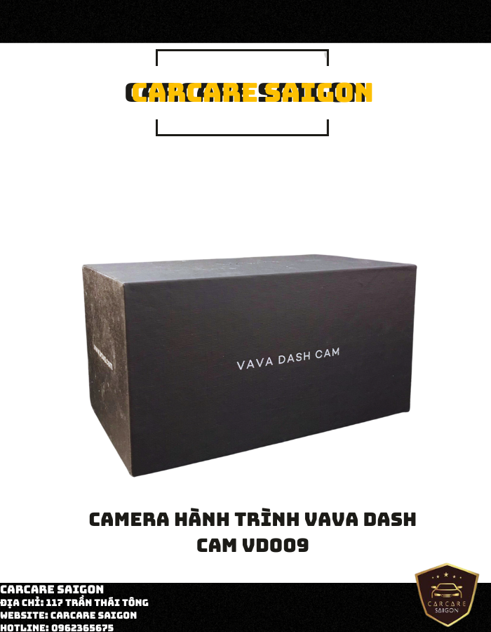Camera hành trình VAVA 2K DUAL DASH CAM VD009