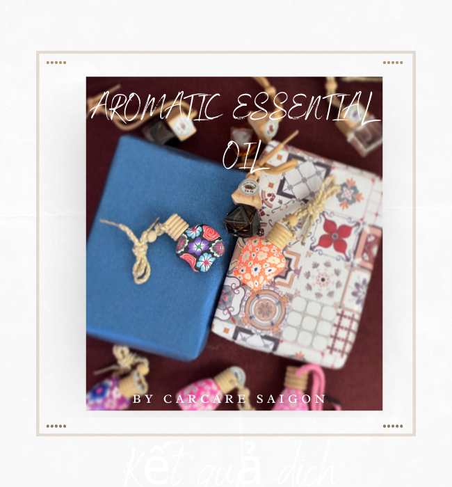 Tinh dầu hương thơm tự nhiên treo xe ô tô giúp khử mùi, chống say xe