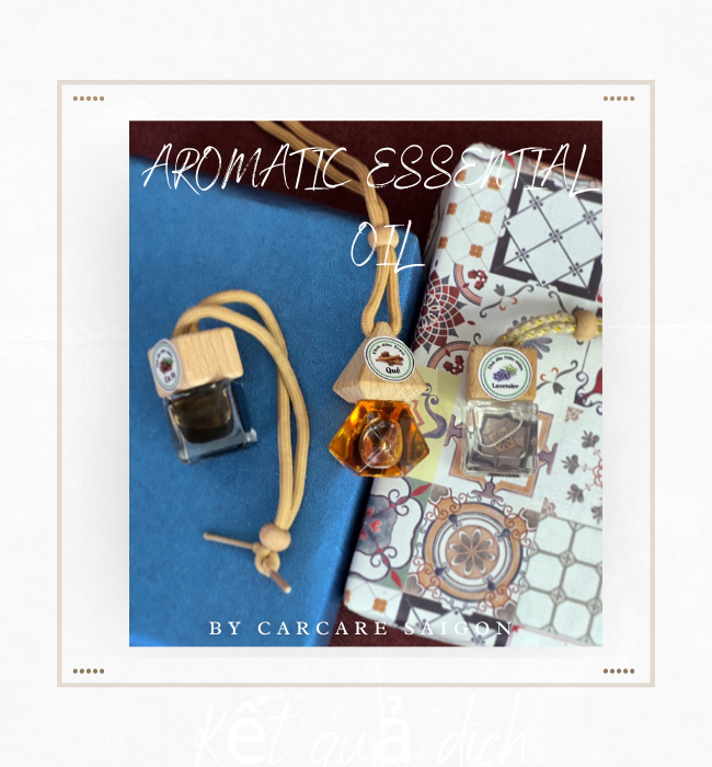 Tinh dầu hương thơm tự nhiên treo xe ô tô giúp khử mùi, chống say xe