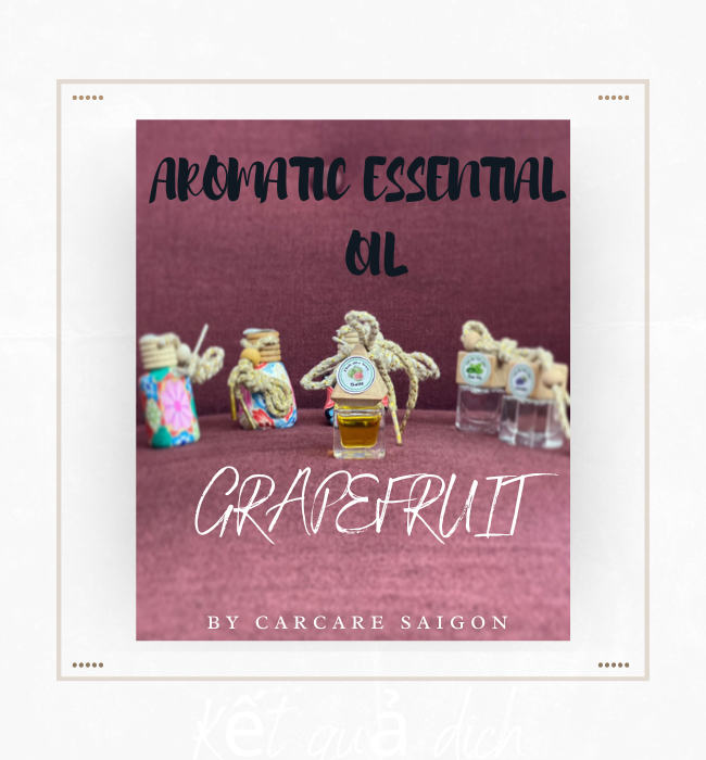 Tinh dầu hương thơm tự nhiên treo xe ô tô giúp khử mùi, chống say xe