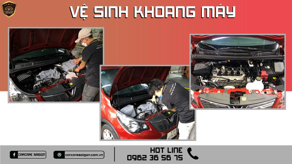 Vệ sinh và Bảo dưỡng khoang máy | Carcare SaiGon