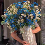  Bình Hoa Thanh Liễu Xanh Mix Trắng - HCB57 - Hoa Chưng Tết 
